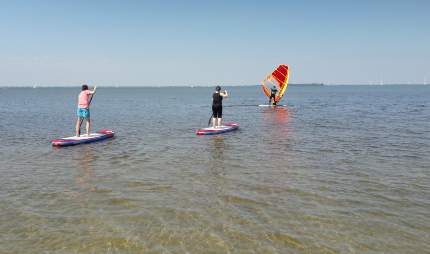 Suppen op het Veluwemeer