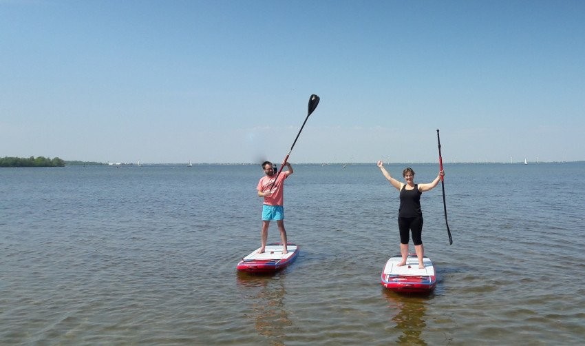 Suppen op het Veluwemeer